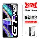 2 в 1 закаленное переднее стекло + мягкое стекло для объектива камеры для Oppo Realme GT Neo 5G Real Me защитная пленка защита для экрана