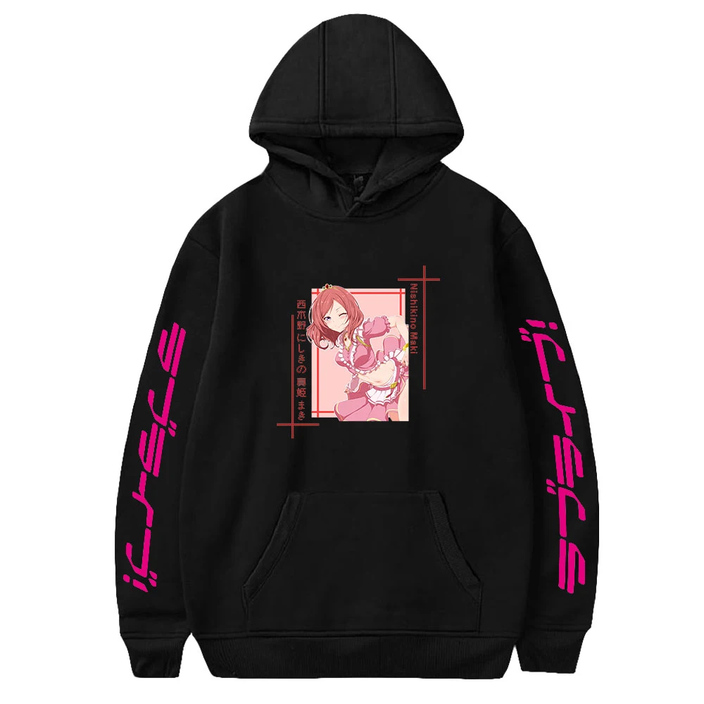 

Nishikino Maki Hoodies Sweatshirt Casual Streetwear Harajuku Printed Logo 2021 New Arrival Pullovers