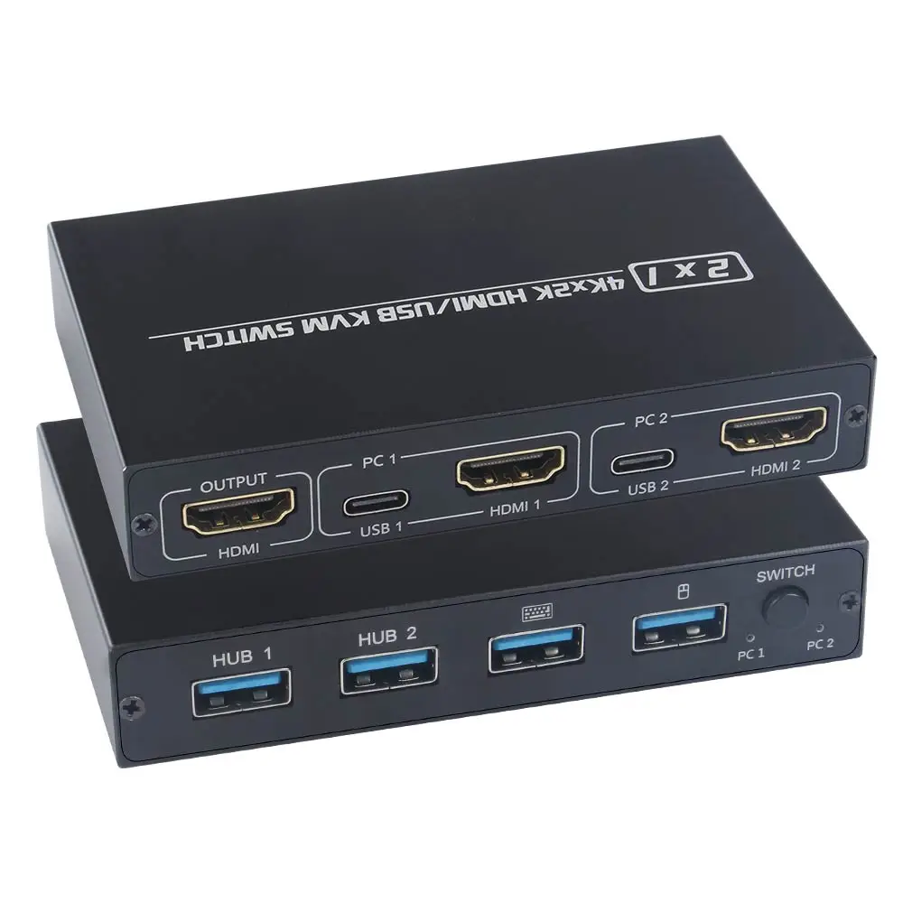 2 Порты и разъёмы для разъема HDMI USB KVM 4K переключатель сплиттер совместного