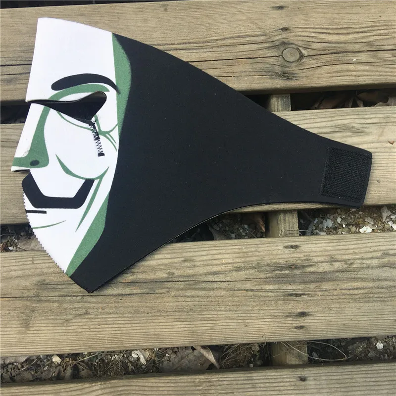 Неопреновая мотоциклетная маска для лица Ветрозащитная велоспорта теплая