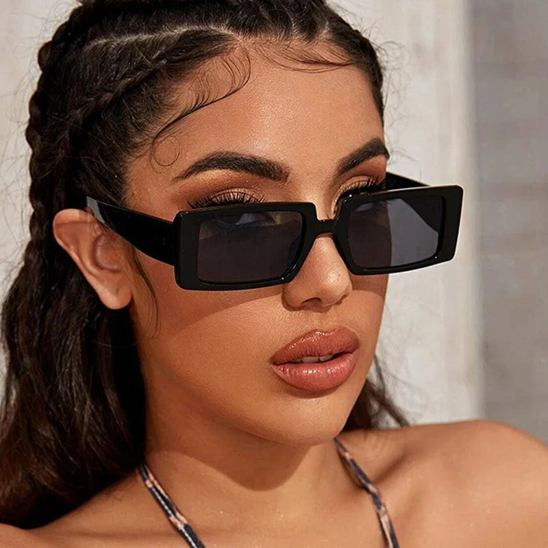 

Fashion Square Sunglasses Women Men 2020 Luxury Brand Designer Vintage Colorful Trendy Small Frame Sun Glasses UV400 Shades