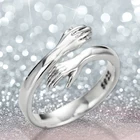 Женское кольцо в ретро стиле, Открытое кольцо из серебра 925 пробы в европейском и американском стиле