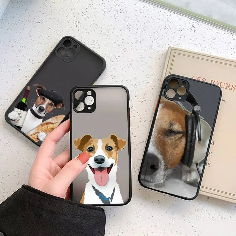 

Jack Russell Terrier Dog Phone Case For iphone 12 11 7 8 plus mini x xs xr pro max matte transparent cover
