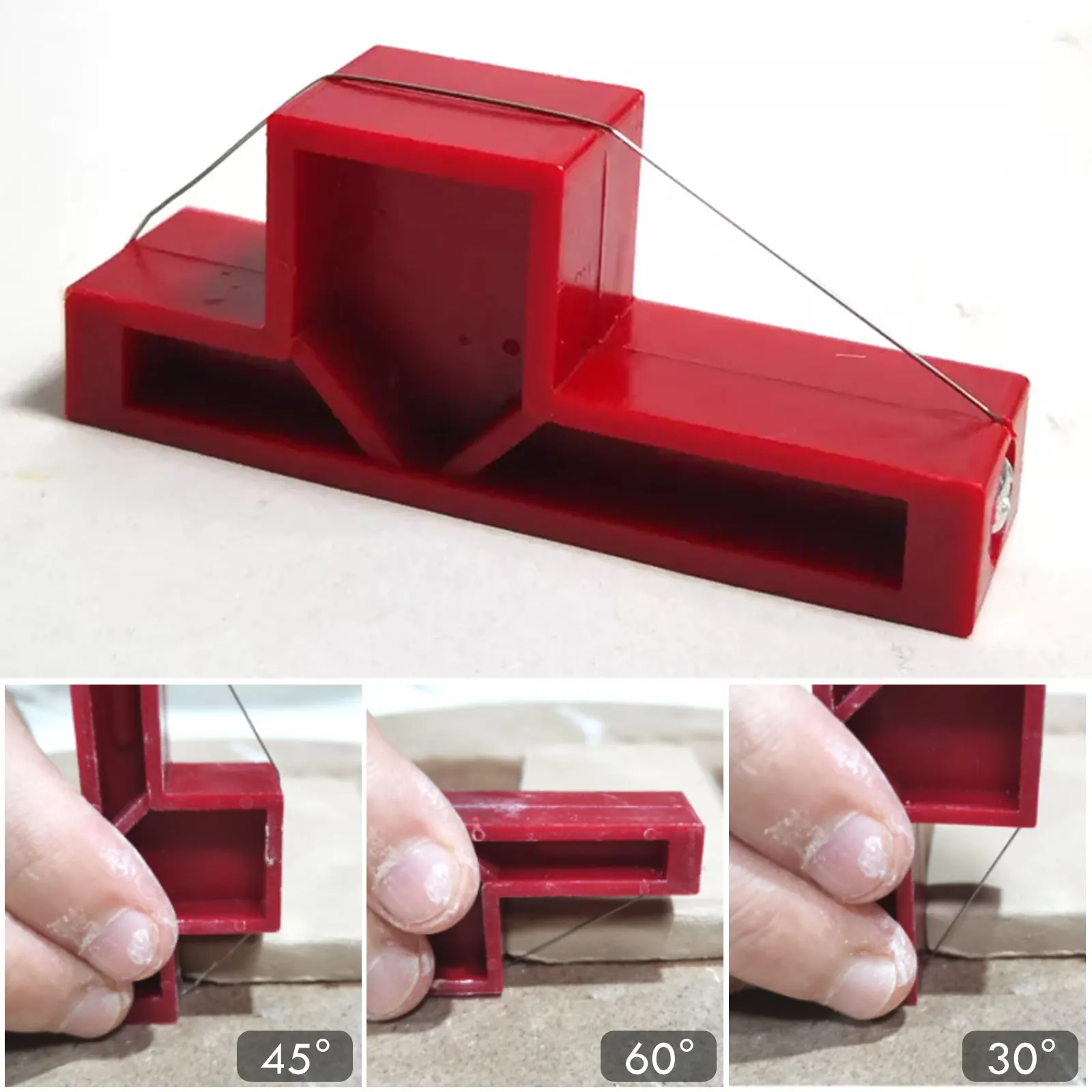 

Angle Cutting Clay Tool and Wire Bevel Cutter Clay Trimming Tool for Pottery Ceramics and Sculpting Tools