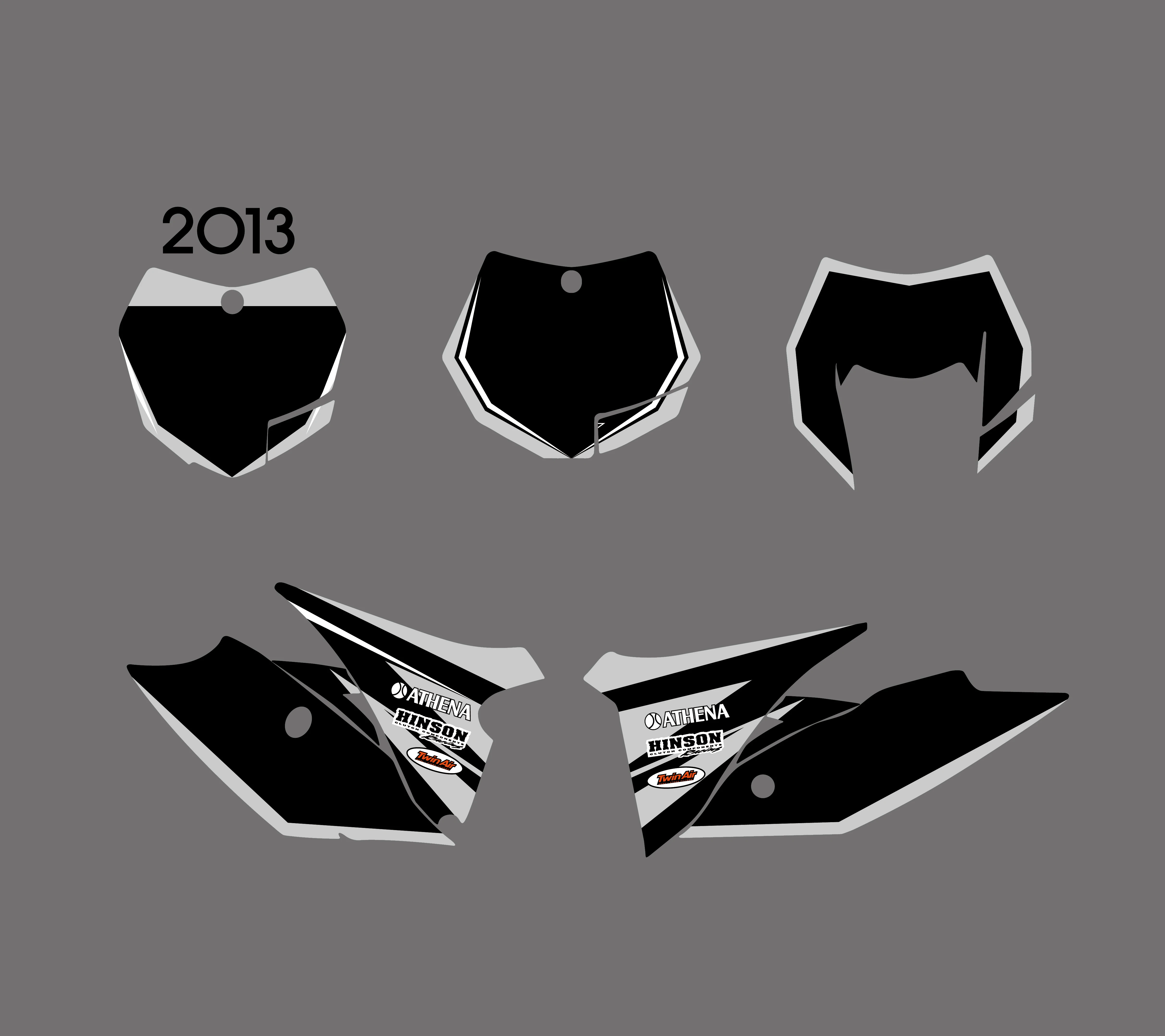 Мотоциклетный новый стиль КОМАНДА ГРАФИКА фон наклейка комплект для KTM EXC 125 200 250