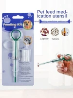 1pcs pet syringe tablet pill gun piller push dispenser medicine water milk syringe dog cat tube feeder tools dog accessories