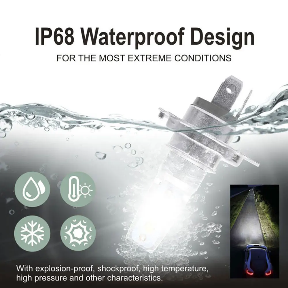 Светодиодный мини противотуманный светильник автомобильный головной 9005 9006 H11 H7 H4