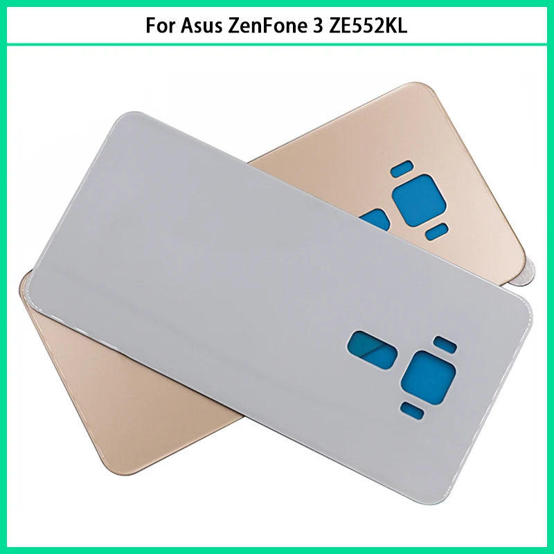 

New ZE552KL Rear Housing Case For Asus ZenFone 3 ZE552KL 5.5" Glass Battery Cover Door Back Cover Replacement