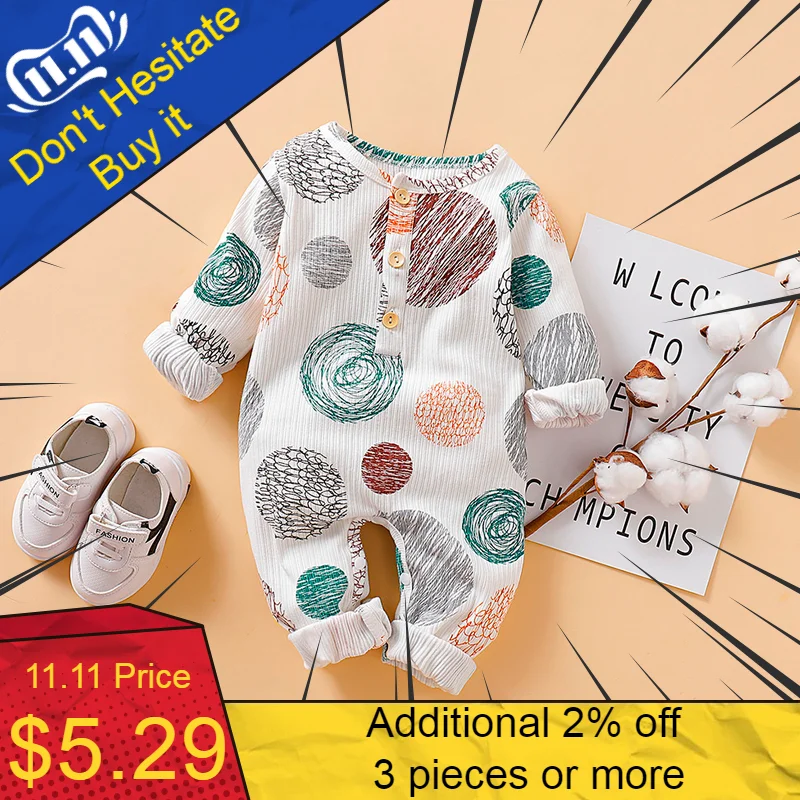 Новинка одежда для малышей комбинезон с длинными рукавами и рисунком пуловер