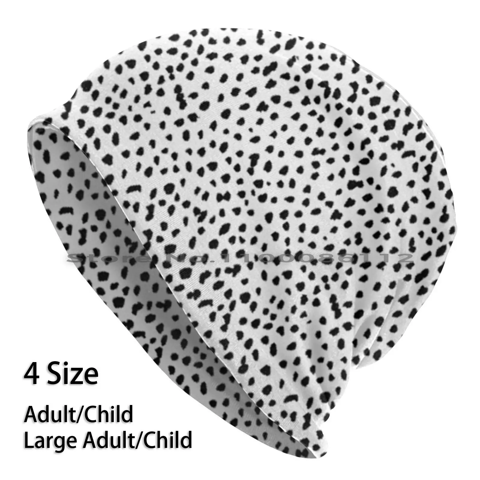 Далматинские облегающие шапки с принтом в горошек вязаная шапка гидро Смешные