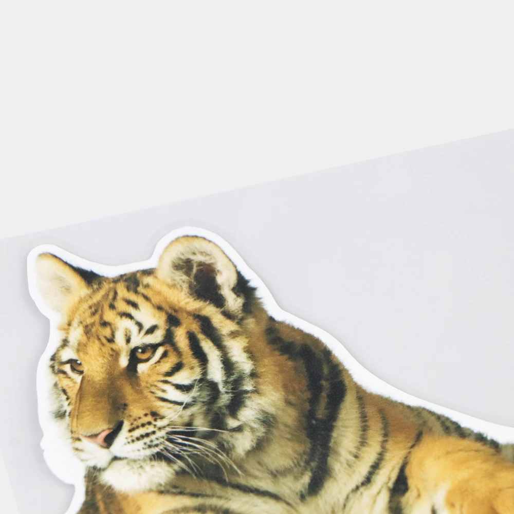 

YJZT 1615.7CM Real Tiger Funny Animal Bumper Scratch Occlusion Decals Body Decoration Car Stickers 21A-0350