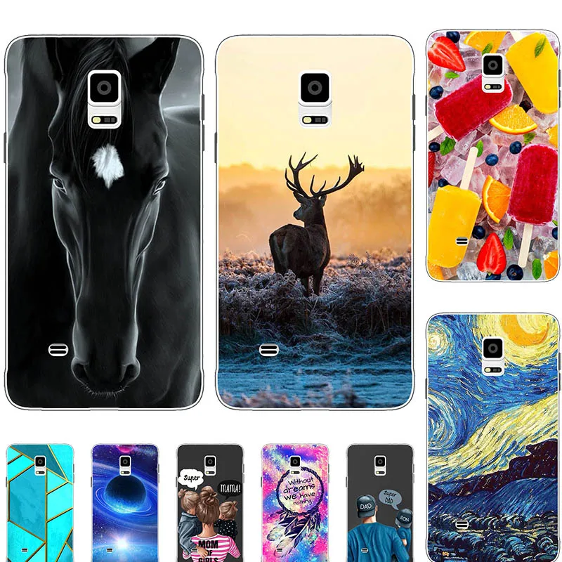 Модный бампер, милый чехол для Samsung Galaxy Note 4 N9108, N9100, N910A, N910F, N910P, 5,7 дюйма, мягкий силиконовый чехол с кошкой, лошадью, цветком