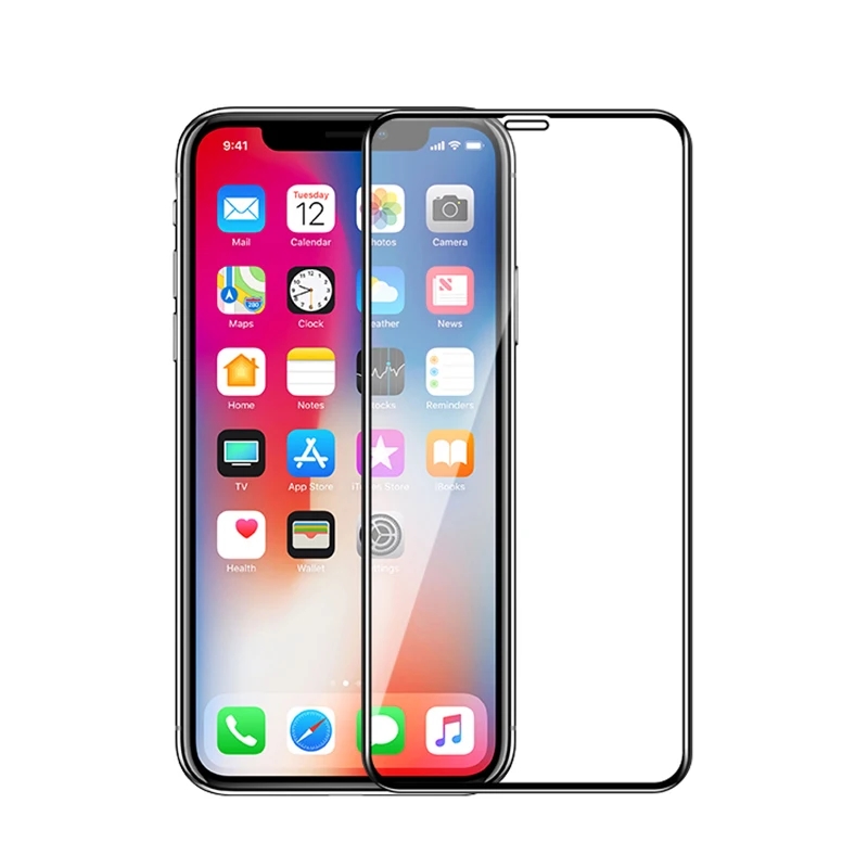 Black Nambosi защита изогнутого экрана для iPhone 11 11 Pro 11 Pro Max закаленное стекло для iPhone 11 11 Pro 11 Pro Max стекло полное покрытие - Цвет: Black