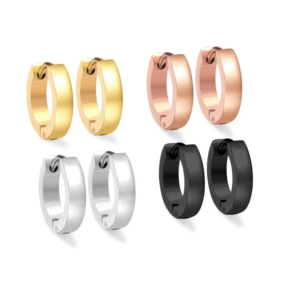 Серьги кольца LUXUKISSKIDS из нержавеющей стали для мужчин и женщин модные ювелирные