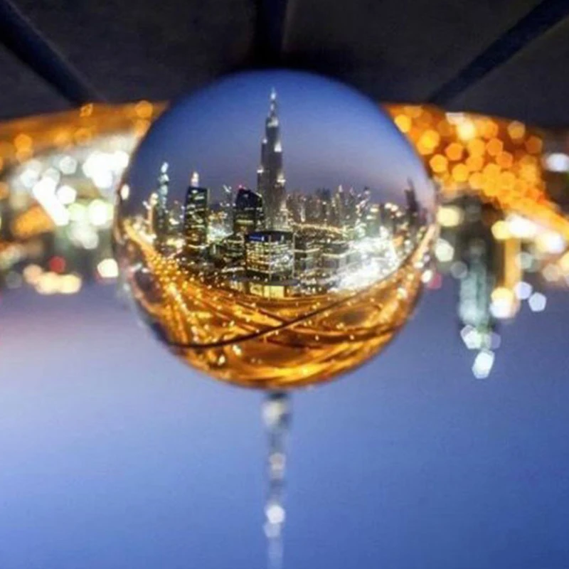 

Crystal Ball Large Transparent Crystal Ball Lucky Rainbow Photo New