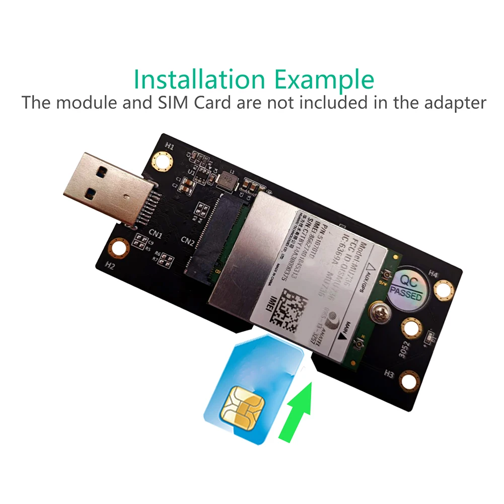 Адаптер NGFF M.2 на USB 3 0 преобразователь карты расширения с двумя слотами для SIM-карт