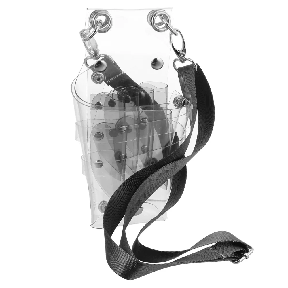 

Transparent Hair Scissor Bag Clips Bag Hairdressing Barber Scissors Holder Case