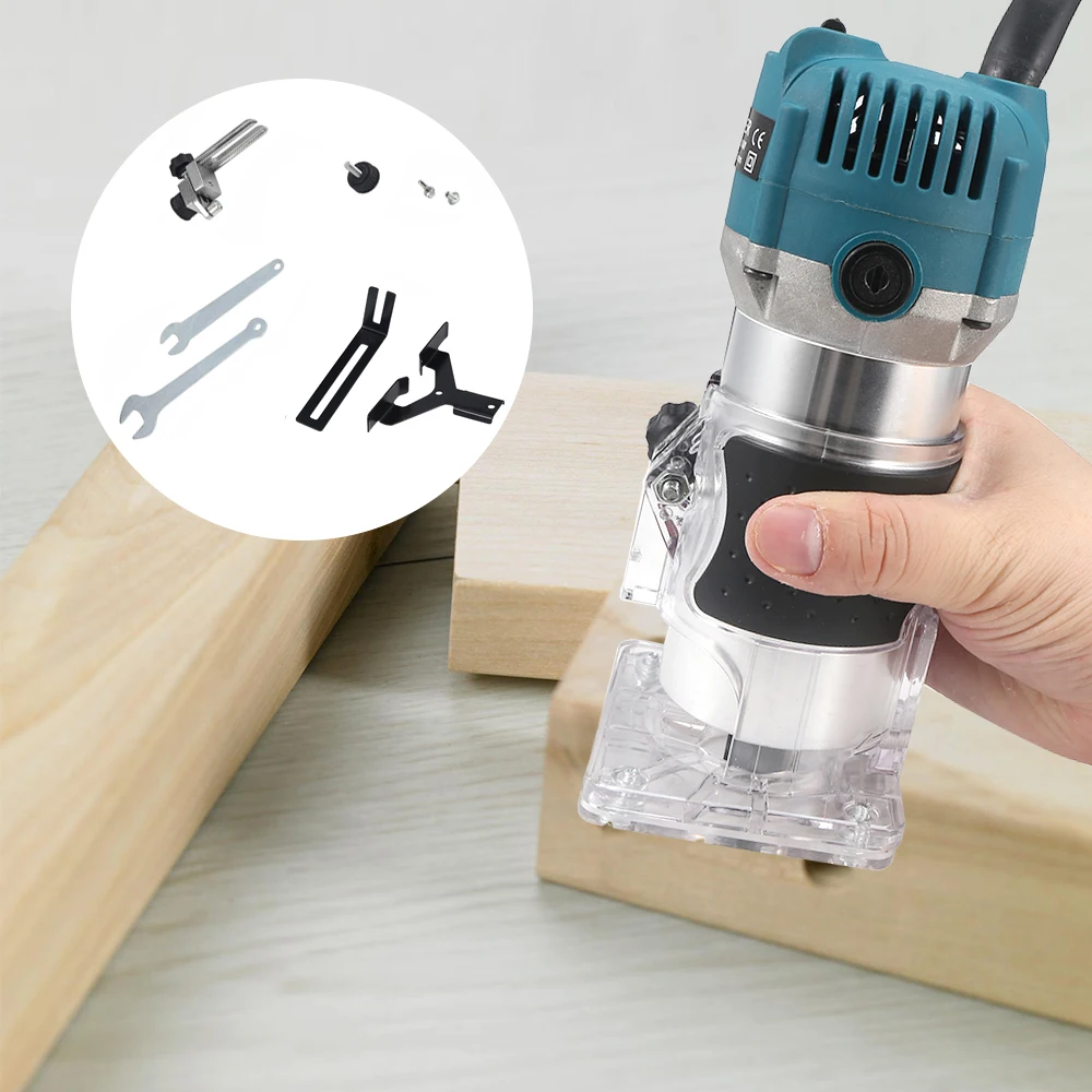 Электрический ручной триммер по дереву 800 Вт 30000 об/мин ламинатор диаметром 6 35 мм