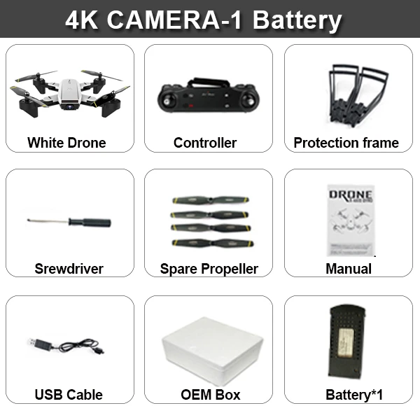 4K White 1B SG700D 4K Квадрокоптер Дрон Дроны с камерой Hd мини Дрон Rc вертолет игрушки профессиональный Дрон Com камера Квадрокоптер гоночный - Цвет: 4K White 1B