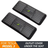 tey tesla model 3 accessories car air outlet cover under seat air vent anti blocking dust cover for model3 2020