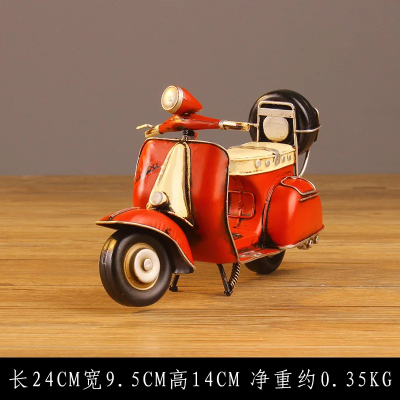 

Creative Nordic Mini Pedal Little Sheep Small Motorbike Toys Decoration Retro Motorcycle Model Home Decoration Scooter Model