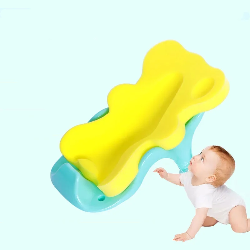 Baby Safety Bath Mat Cushion Portable Bath Anti-Slip Cushion Seat Infant Floating Bather Bathtub Pad Shower Security Support Mat