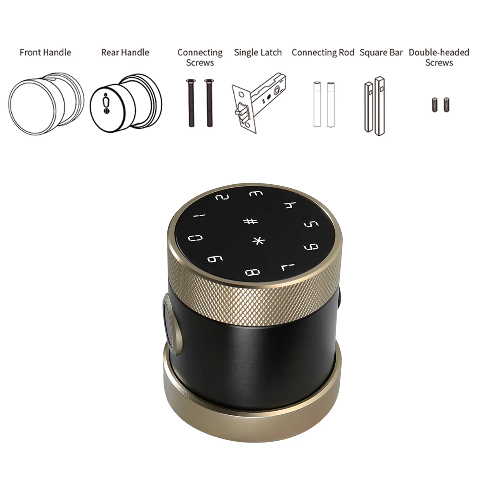 

Smart Anti-theft Security Door Lock Electronic Fingerprint BT Lock APP Tuya Remote Control Password Code Number Card Lock