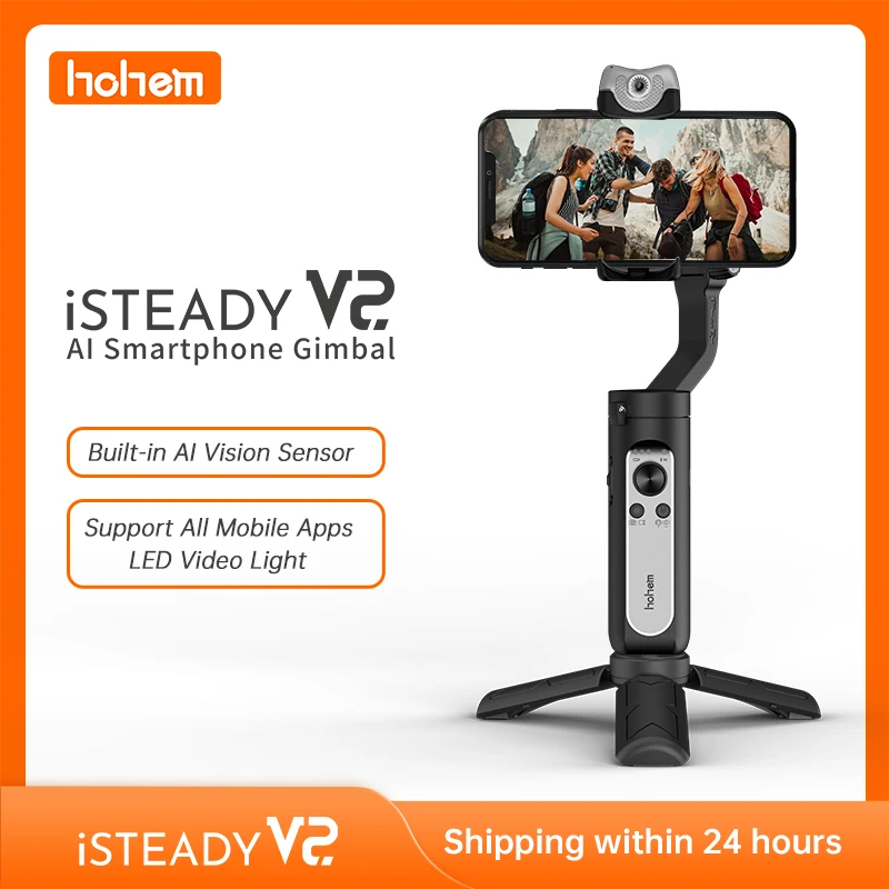 Hohem iSteady V2 AI шарнирный 3 осевой складной ручной 259g стабилизатор управления жестами