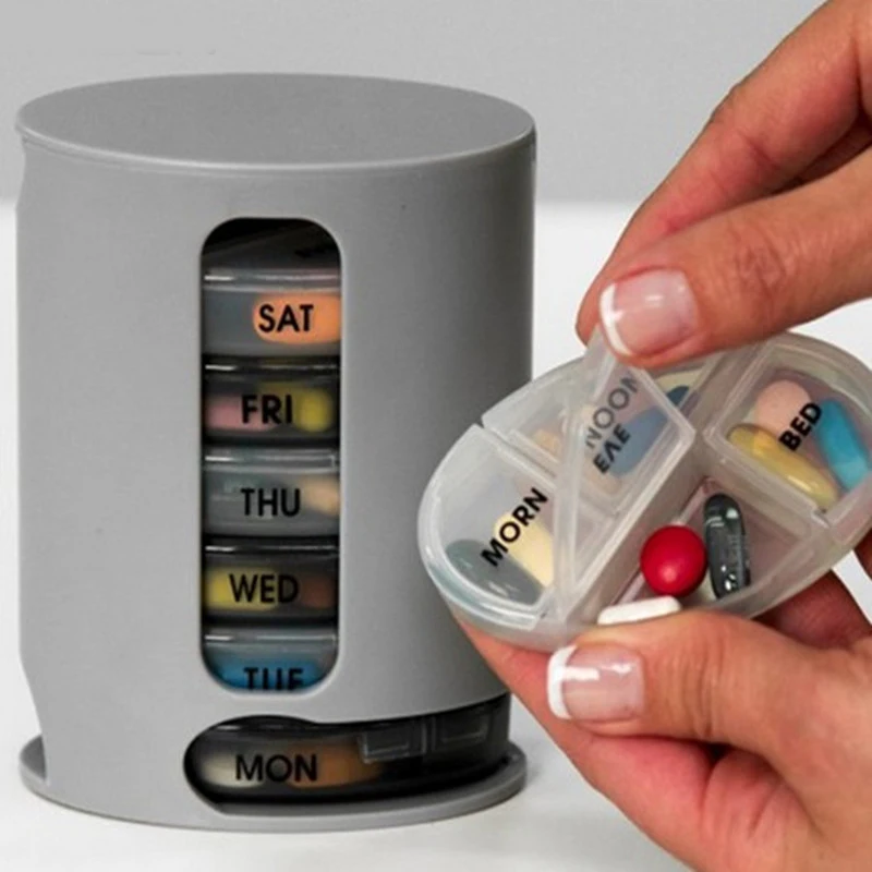 

7 Days Pill Organizer Pro Storage Case Compact Organize Mini Pills Storage Box Convenient Medicine Storage Box Pill Pro