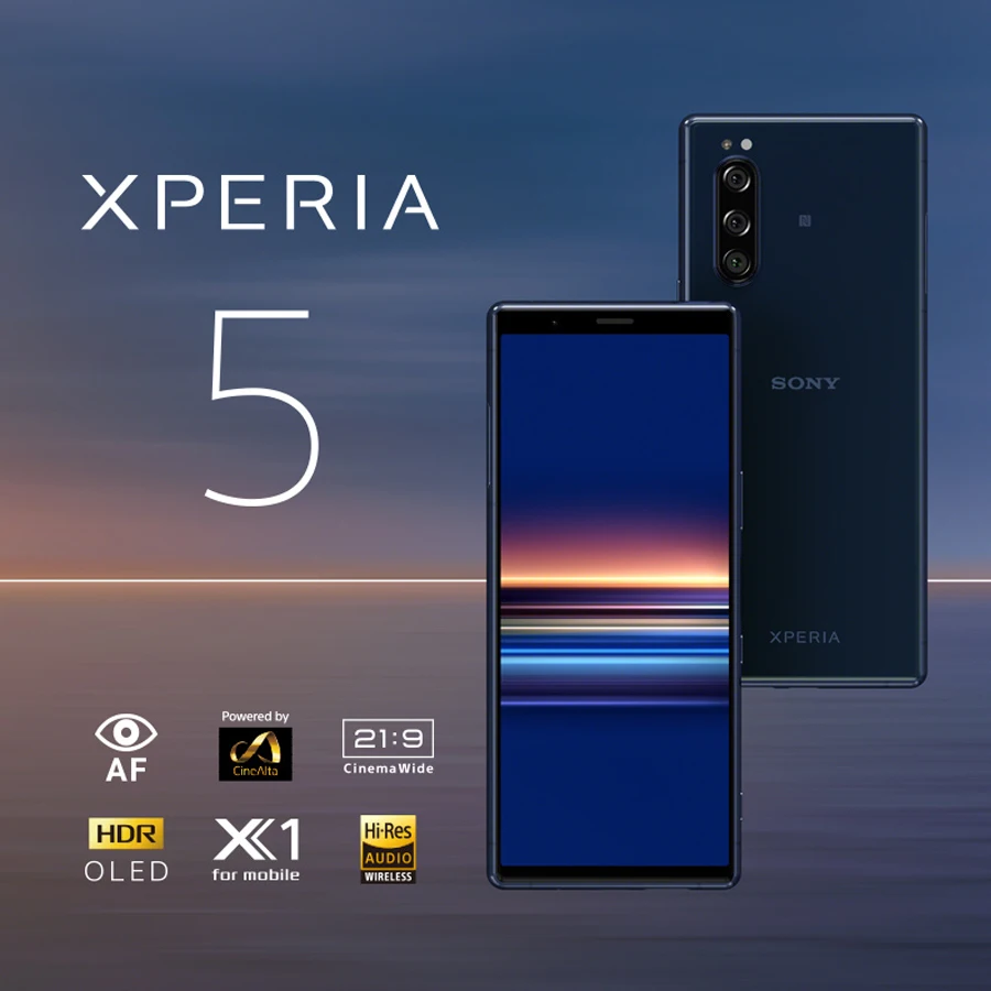 Телефон Sony Xperia 5 J9210 мобильный телефон экран 6 1 дюйма ГБ ОЗУ 128 Гб ПЗУ Восьмиядерный