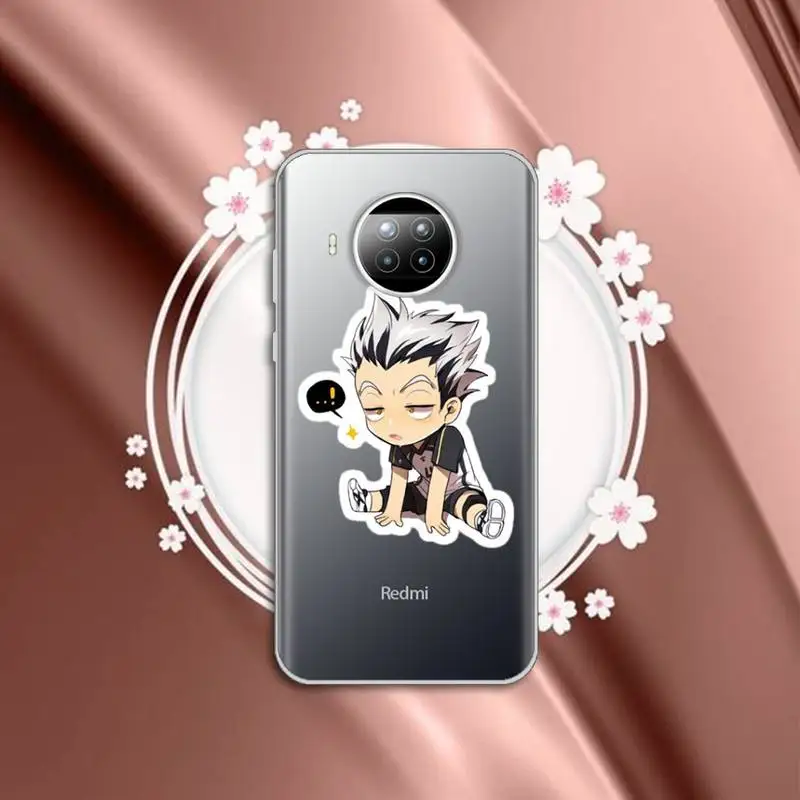 

Japan Anime Oya Haikyuu Volleyball Phone Case Transparent for Xiaomi mi Redmi note 10 t 8 9 pro lite 11 Samsung S 8 9 10 20