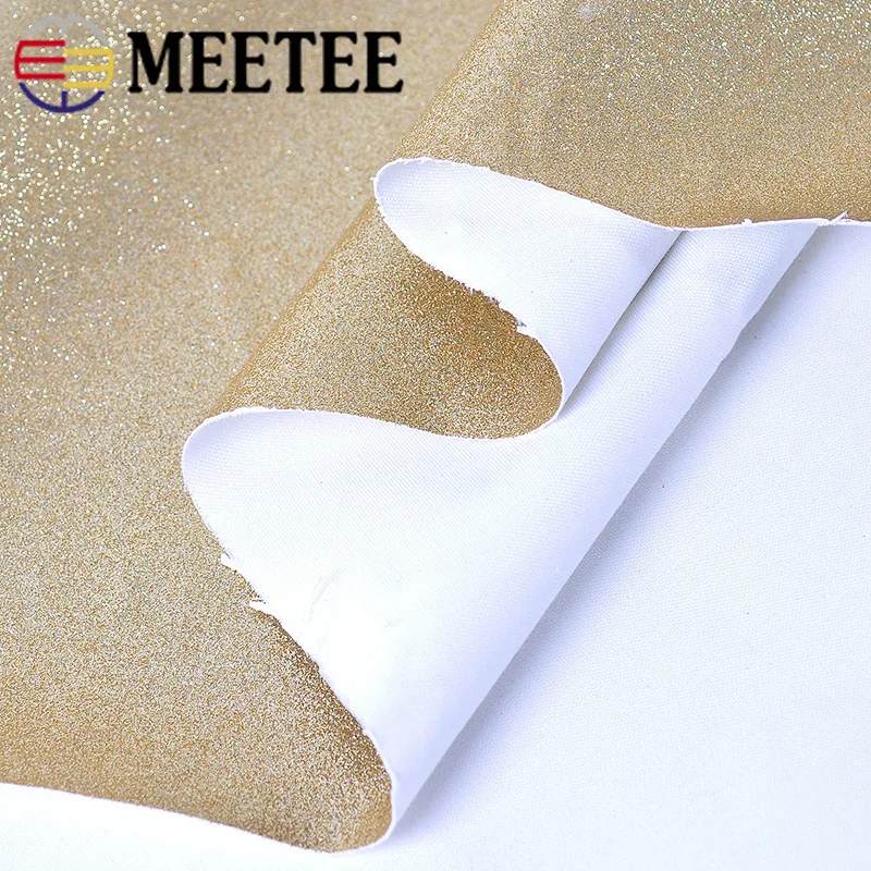 Meetee 50*138 см блестящая искусственная кожа ткань для шитья сделай сам сумка обувь