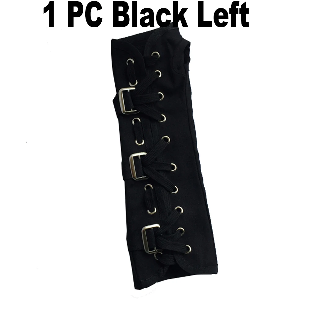 Black Left (1pc) MJ Майкл Джексон белый и черный нарукавники варенья черный белый BAD белые перчатки вечерние рукава Косплей имитация сиампле стиль опора - Color: Black Left (1pc)