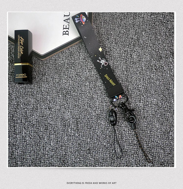 Галстук-ремень веревка ремешок телефон-чехол usb-значок-подставка Id-Card мобильный телефон DIY тренажерный зал ключ запястье анти-потеря Мода Свежие Листья