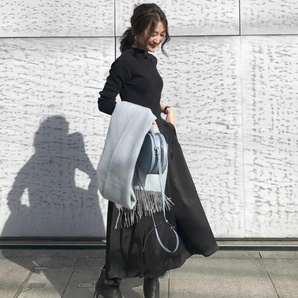 Женское трикотажное платье-свитер Элегантное повседневное свободное