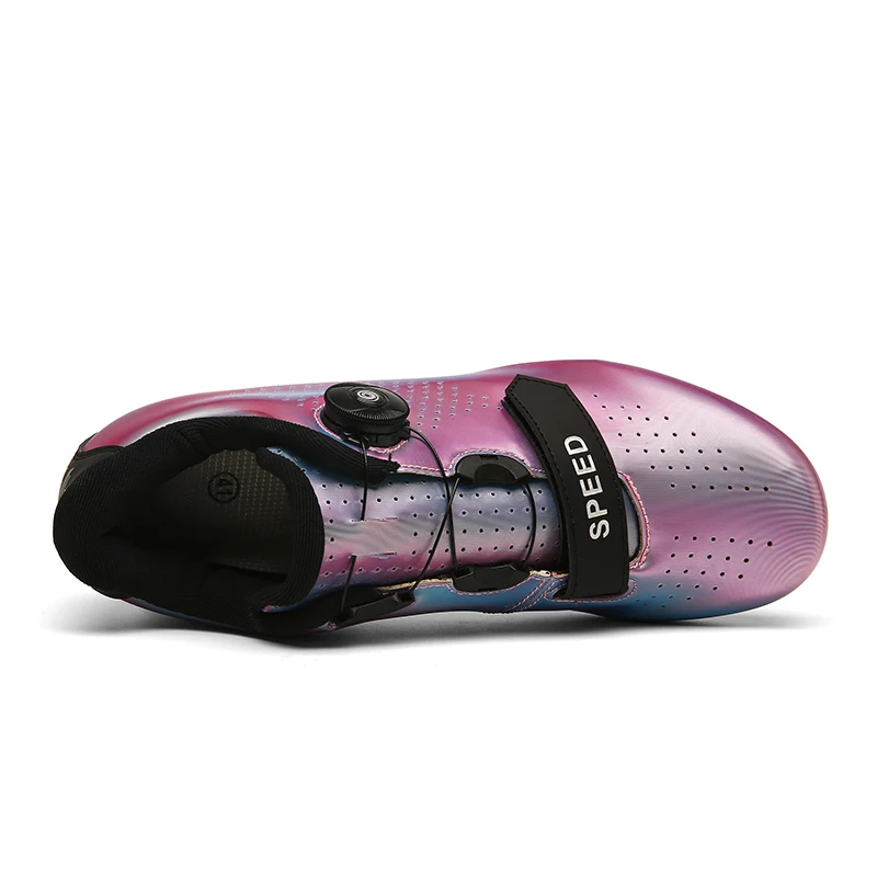 

Colorful Cycling Shoes Road Men Flat MTB Sneakers Spd Cleat Speed Bike Shoes Sport Light Mountain Bicycle Women Racing Sneakers