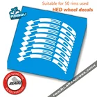 Наклейка на обод, обод для дорожного велосипеда, набор колес высотой 50 мм, декодеры для колес (запасная сторона тормоза) для двух наклейки на колеса