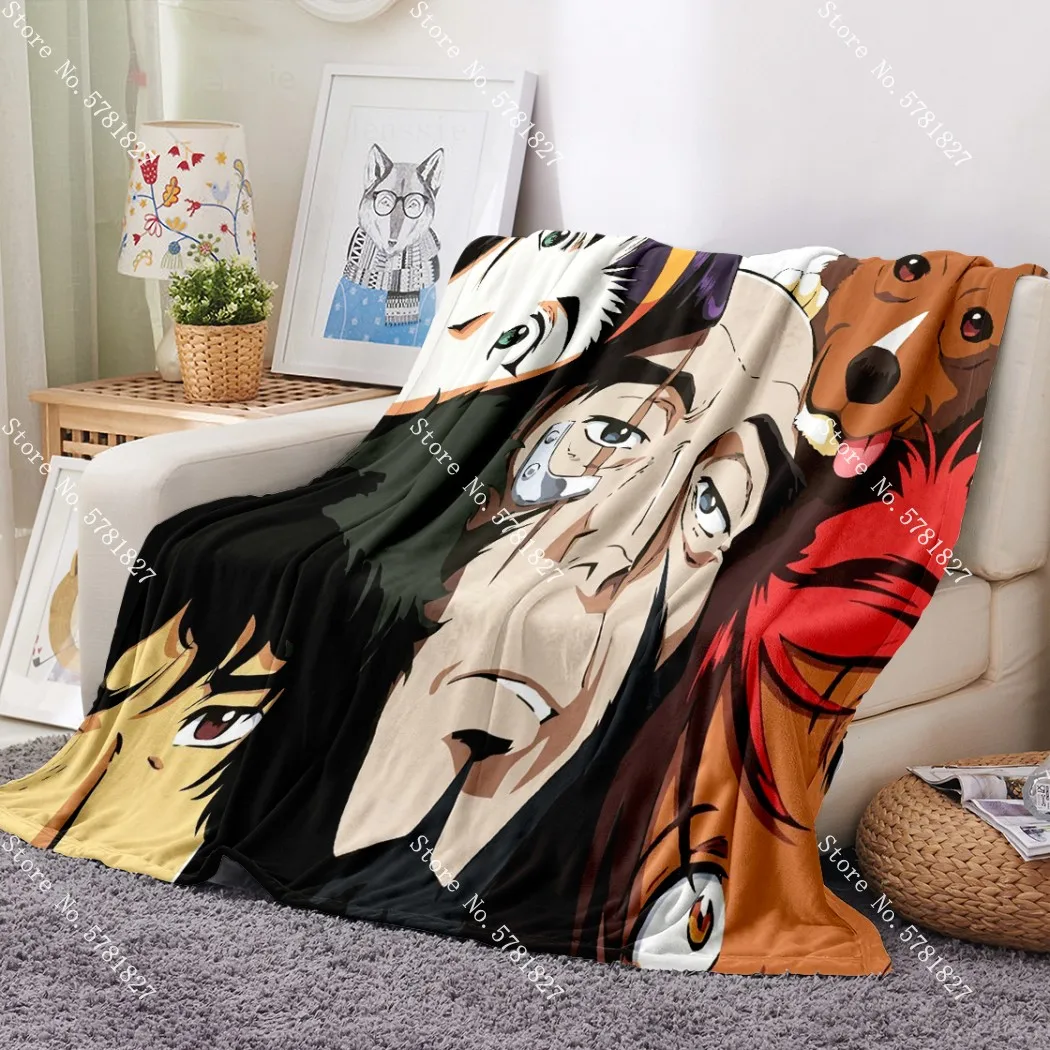 

Cowboy Bebop Flannel Blanket 3D Print Bounty Hunter Fleece Blanket Japan Anime Throw Blanket For Bedroom Nap Office Blanket