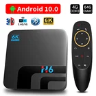 ТВ-приставка HONGTOP, android 10, 4 ГБ, 3264 ГБ, 1080P, медиаплеер, 4k HD, Смарт ТВ-приставка, android 2,4 и стандартная Двухдиапазонная ТВ-приставка с Wi-Fi, google YouTube