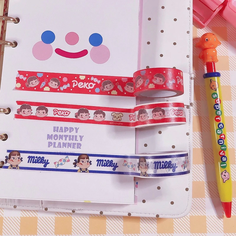 Японская Ins Милая молочная девушка васи лента Материал для ручной учетной записи