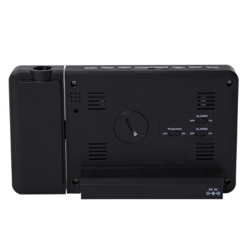 

Wireless Control Smart LCD Digital Weather Station Thermometer Hygrometer Weather Forecast Alarm Clocks Monitor, EU Plug