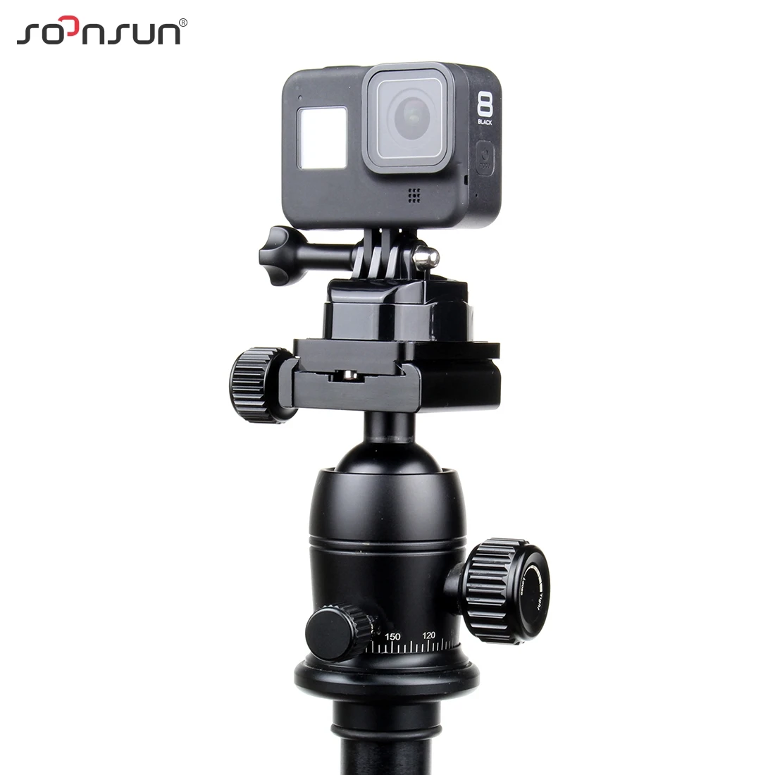 SOONSUN быстроразъемное крепление для штатива + Адаптер с 1/4 ''гайками GoPro Hero 9 8 7 6 5