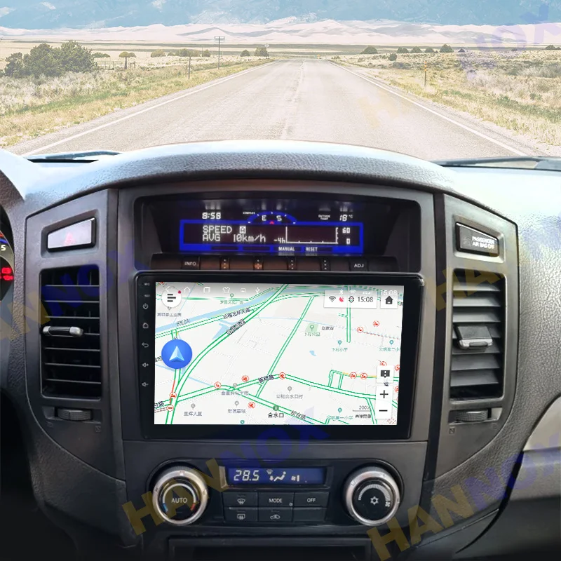 Автомобильный мультимедийный плеер 2 Din 8 ядер 4 Гб ОЗУ + 64 ПЗУ Android11 dvd GPS для Mitsubishi