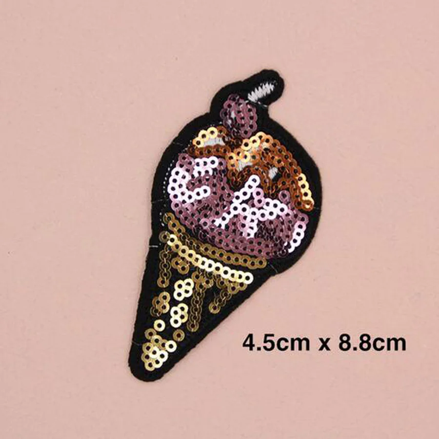 

Paillette Sequins Embroidered Mouth Cartoon Patch Clothes Stickers Bag Sew Iron On Applique DIY Apparel Sewing Clothing DIY BU37