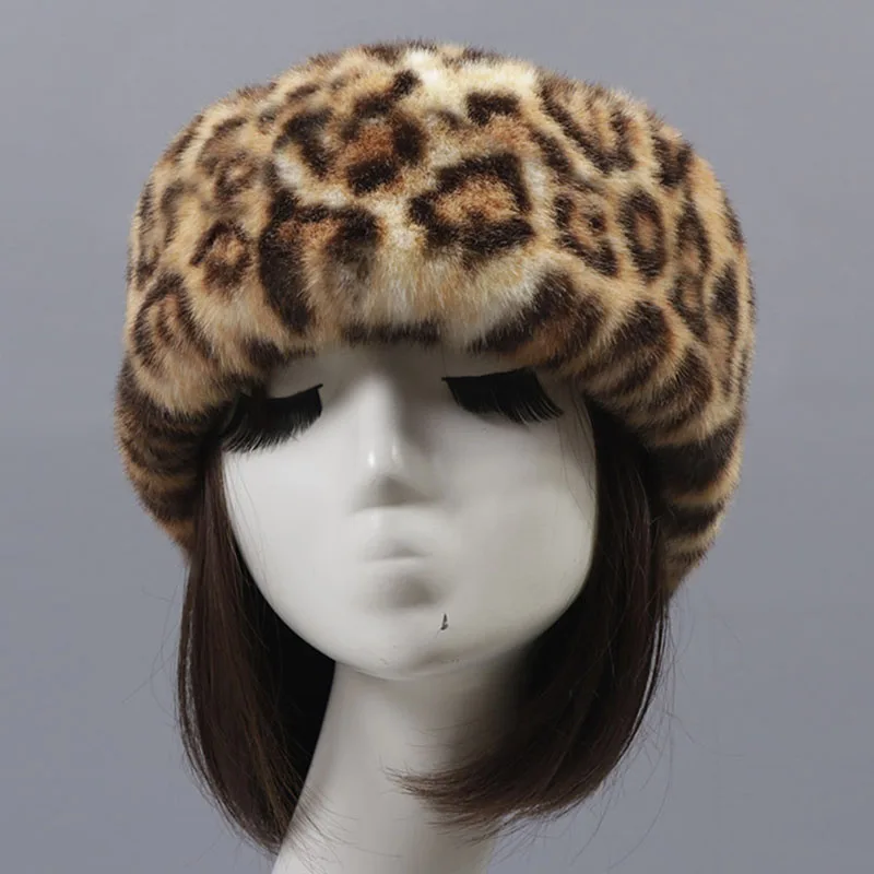 Женская шапка с козырьком из искусственного меха модная Повседневная зимняя