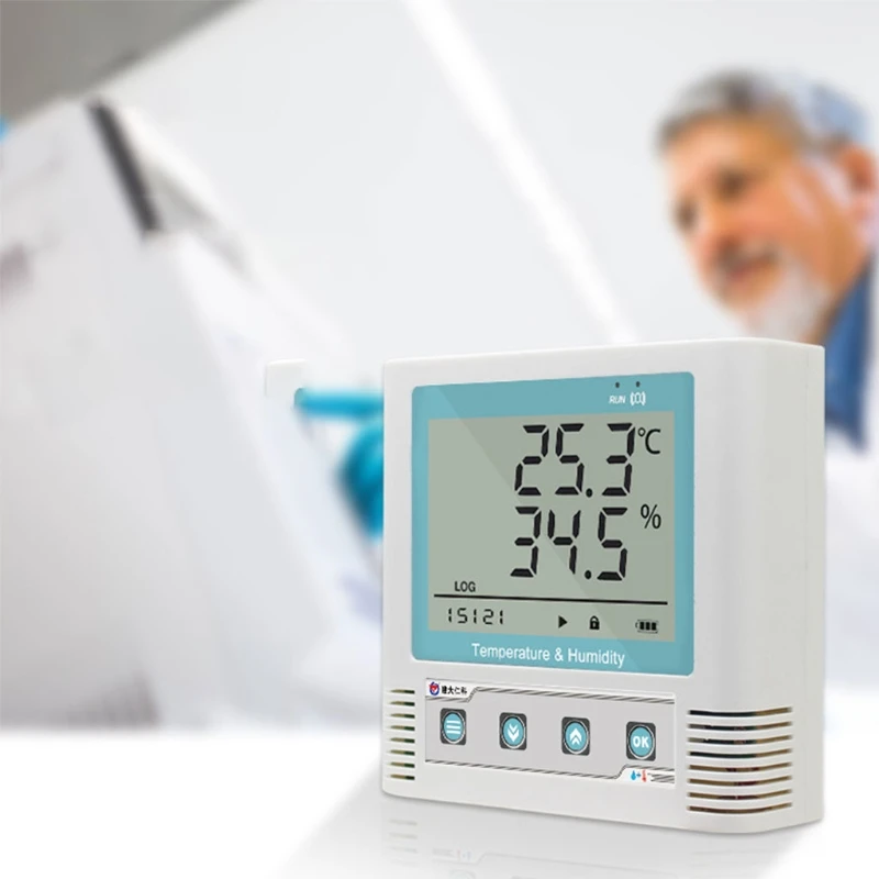 

Large storage space, high-precision USB temperature and humidity recorder, automatic data recording and curve generation