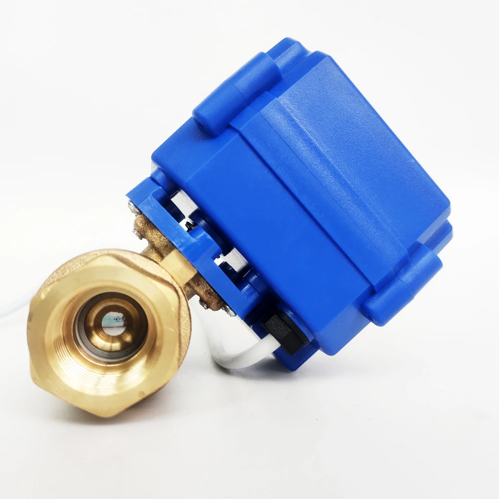 1/2" Electric valve Brass DC5V Motorized with 2 wires control DN15 ball whole sale price | Обустройство дома