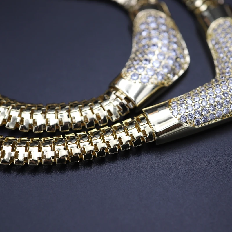 Luxury Women Jewelry Sets Gold Color pave Cubic Zirconia Watch Necklace Earrings Bracelet Ring Combo wedding bridal jewelry sets | Украшения