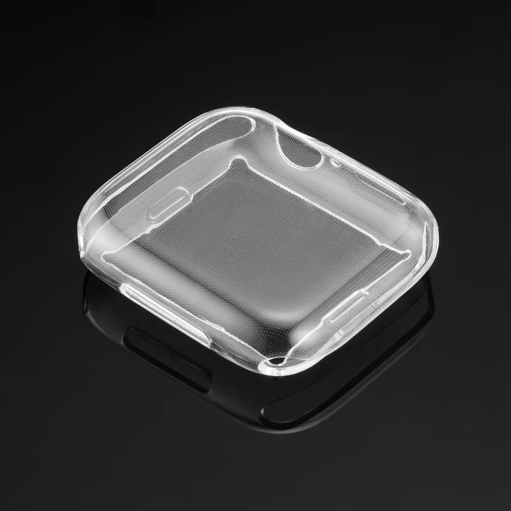 

TPU Silicone Transparent Protector Suitable For Apple Watch 38/40/42/44mm Series Smart Watch Screen Protective Case Accessories