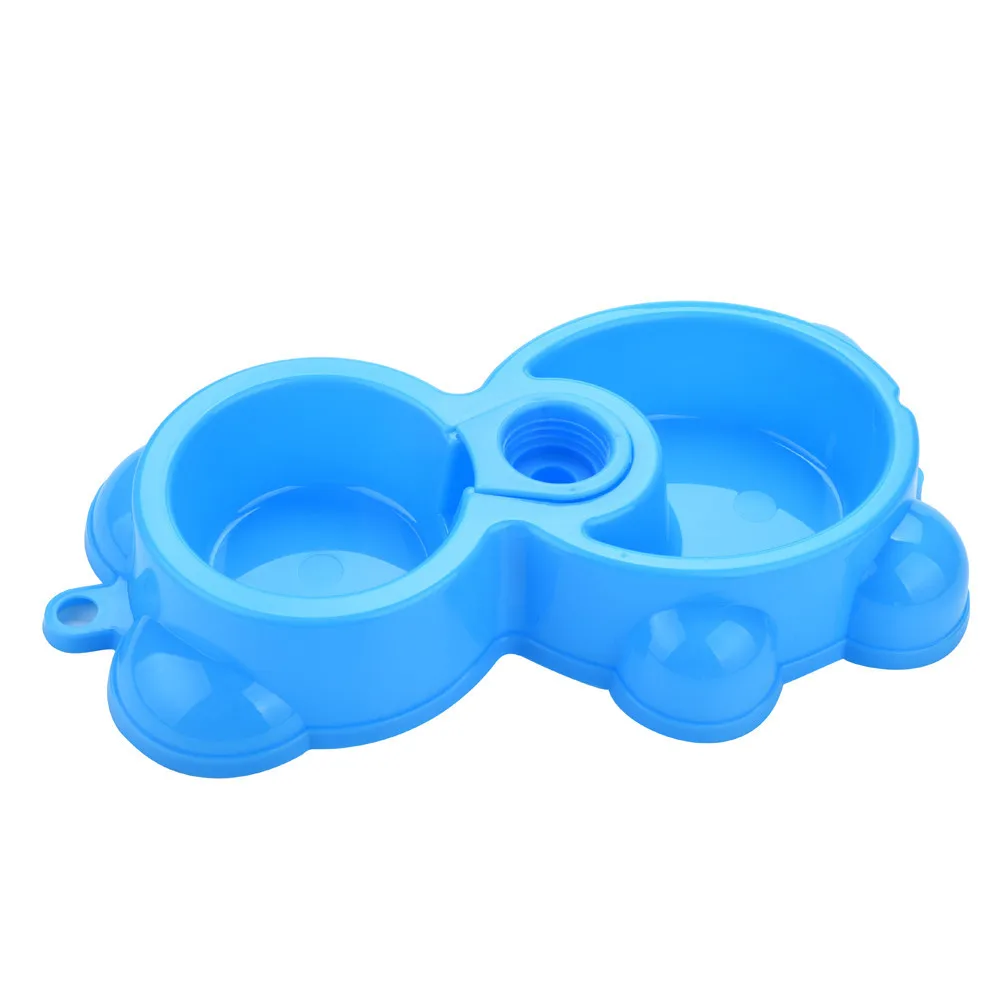 Лидер продаж! Блюдо кормушка для воды и корма фонтан медведь двойная миска